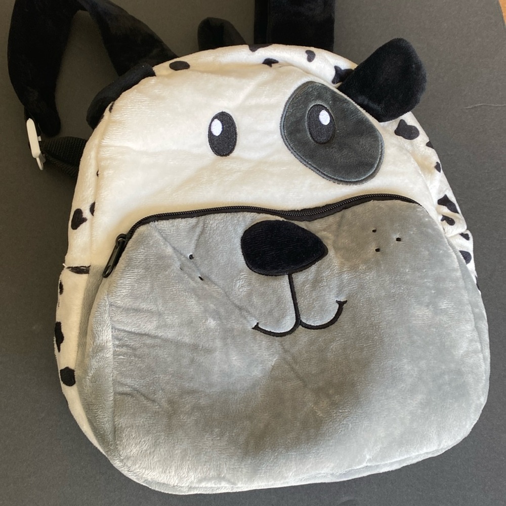 Damlmation dog plush backpack
